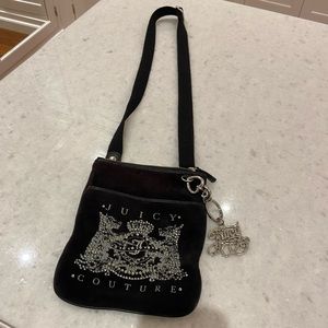 Juicy couture velour crossbody bag